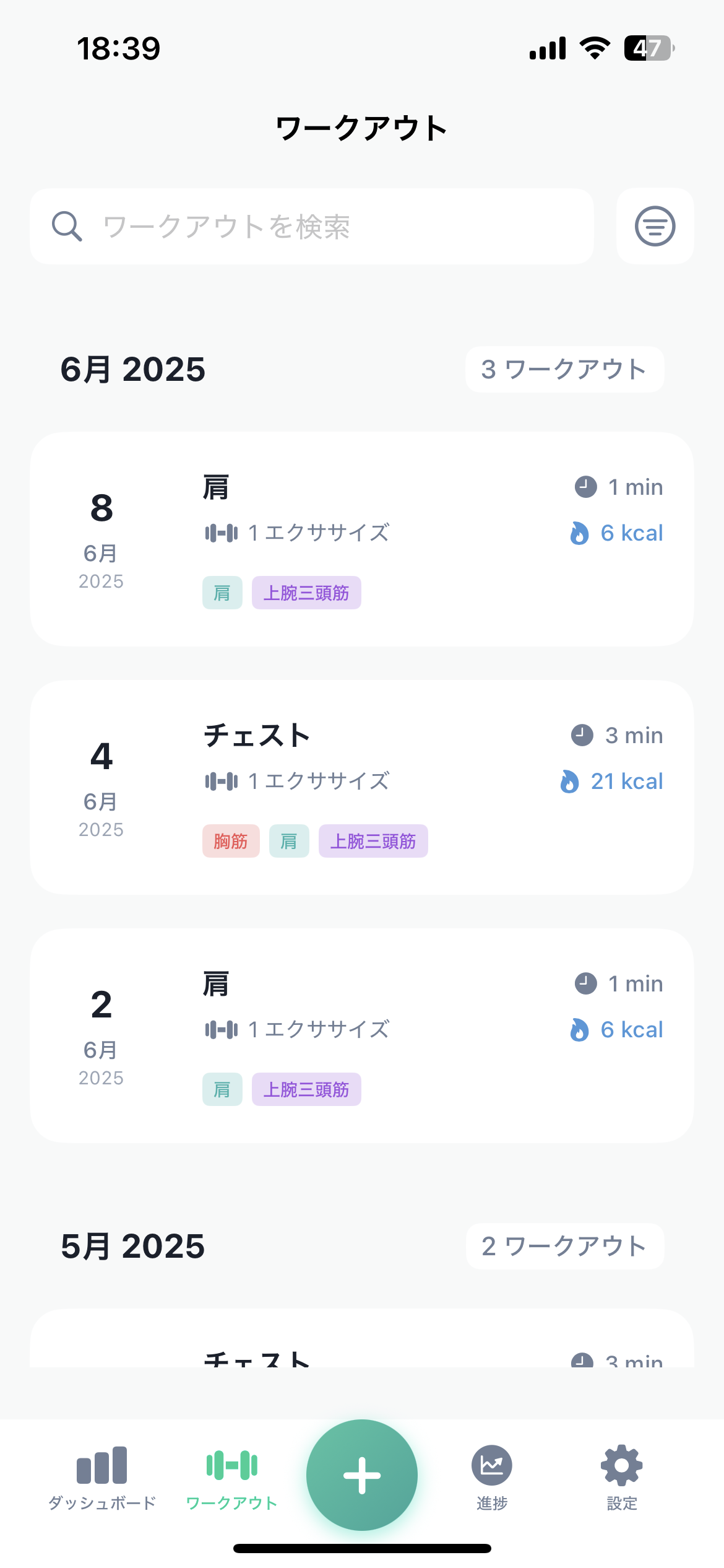 Muscle group analysis visualization